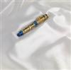 Montegrappa Luxor Blue Nile Limited Edition 750 18K solid gold overlay on blue marbled acrylic.